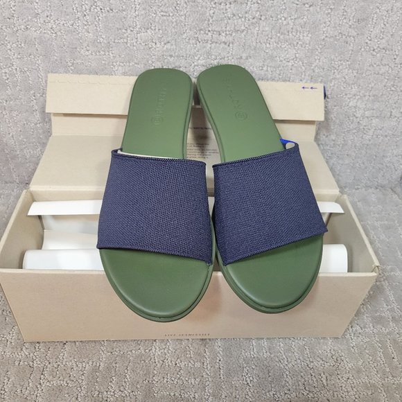 Rothy’s The Slide Maritime Navy Women’s Size 6.5,7.5,8,8.5,9,9.5,10,10.5,11 - Picture 1 of 9